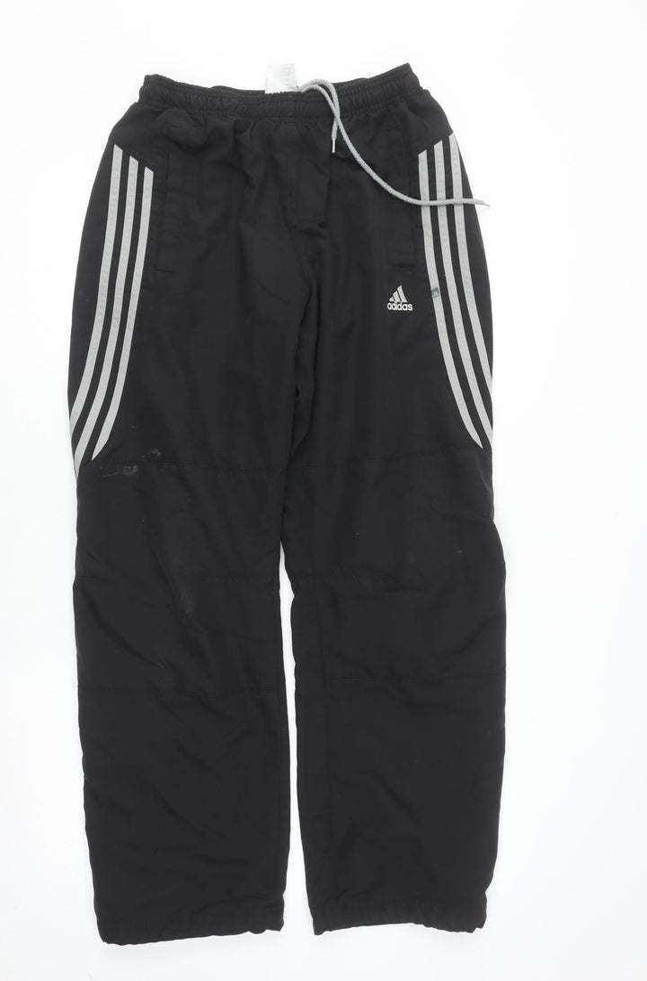 adidas Mens Black M Track Pants Regular Fit Sportswear