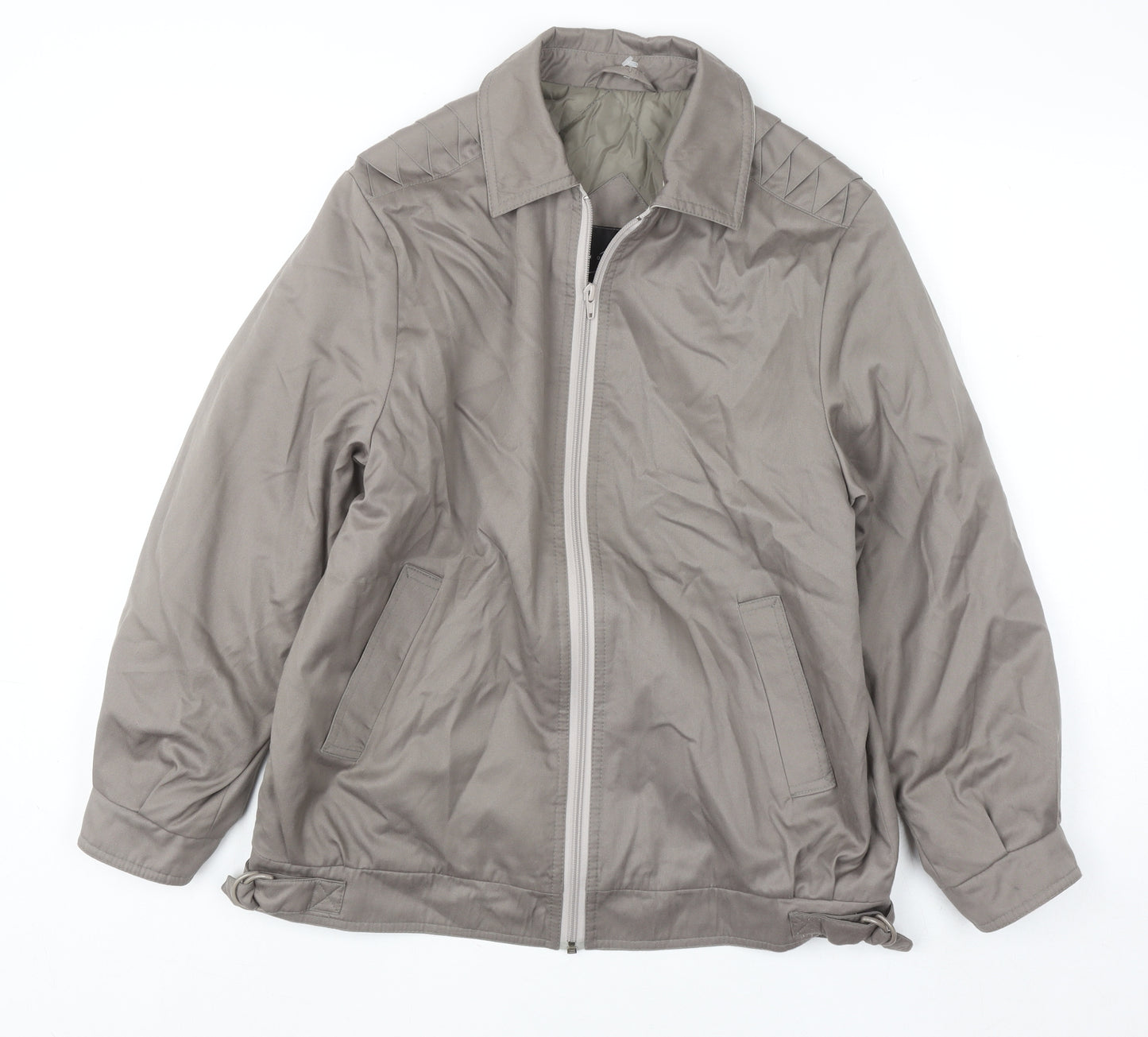 Simon Blair Women’s Beige Full Zip Lined Casual Jacket Size 12