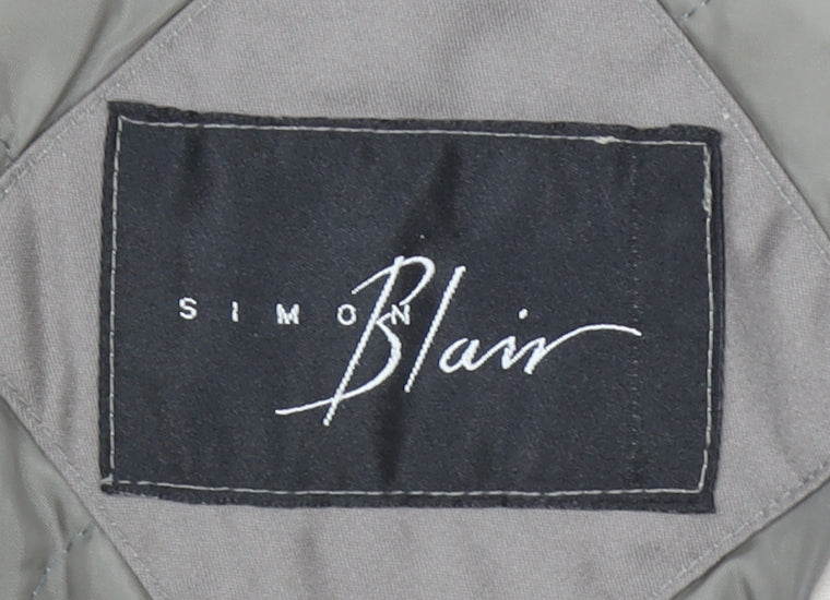 Simon Blair Women’s Beige Full Zip Lined Casual Jacket Size 12