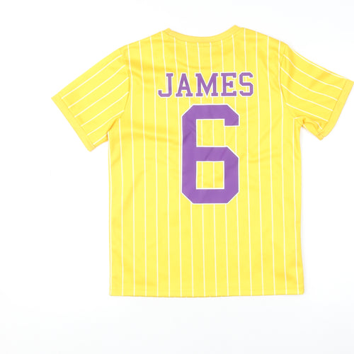 NBA Boys Yellow Los Angeles Lakers James 6 Short Sleeve T-Shirt 9-10 Years