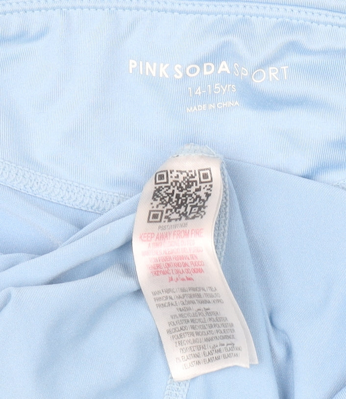 Pink Soda Sport Girls Blue Ankle Leggings 14-15 Years Activewear