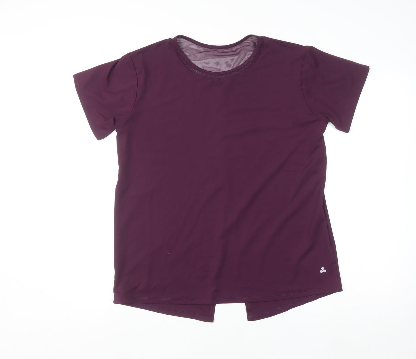 Dunnes Stores Womens Purple Short Sleeve Activewear T-Shirt Size 12