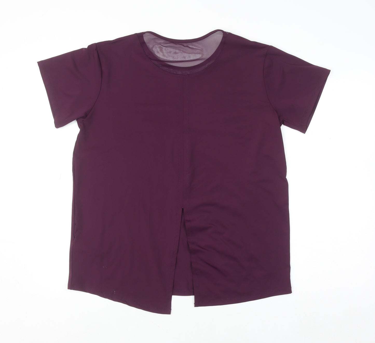 Dunnes Stores Womens Purple Short Sleeve Activewear T-Shirt Size 12