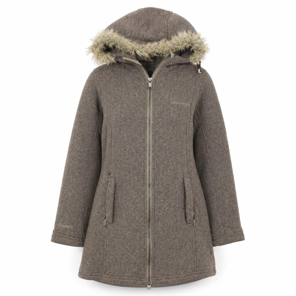 Craghoppers Women’s Brown Faux Fur Hooded Parka Coat Size 8