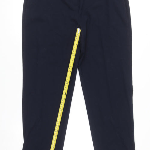 Marks and Spencer Women's Blue Stretch Trousers Size 14 Short