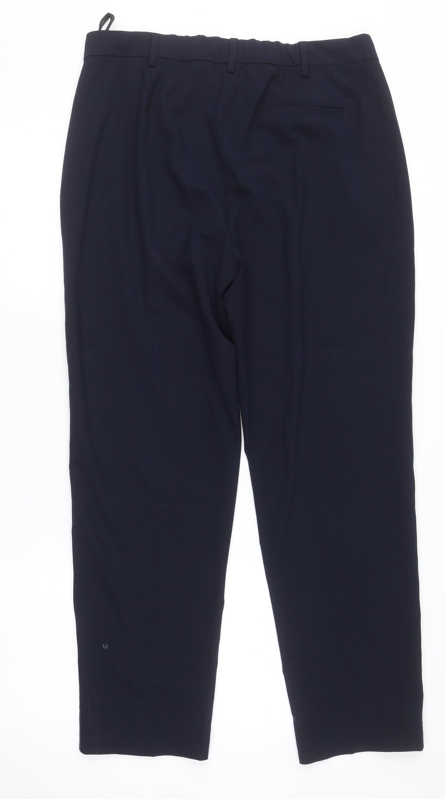 Marks and Spencer Women's Blue Stretch Trousers Size 14 Short