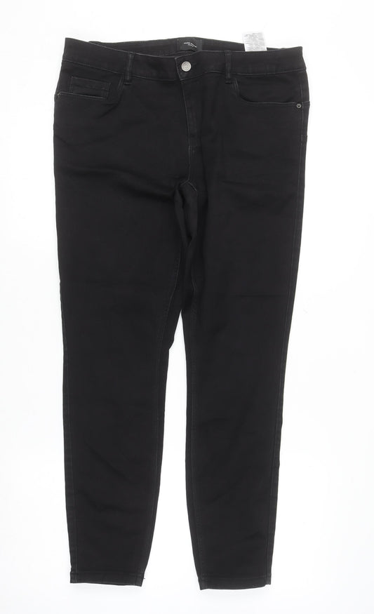 Vero Moda Women’s Black Denim Skinny Jeans XL 30in Stretch