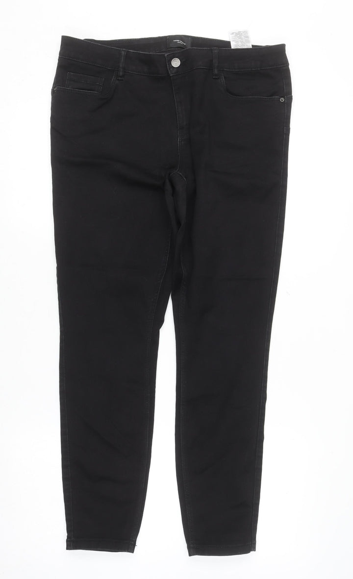 Vero Moda Women’s Black Denim Skinny Jeans XL 30in Stretch