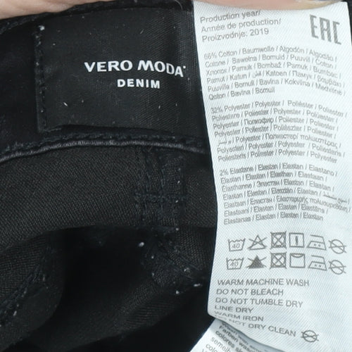 Vero Moda Women’s Black Denim Skinny Jeans XL 30in Stretch