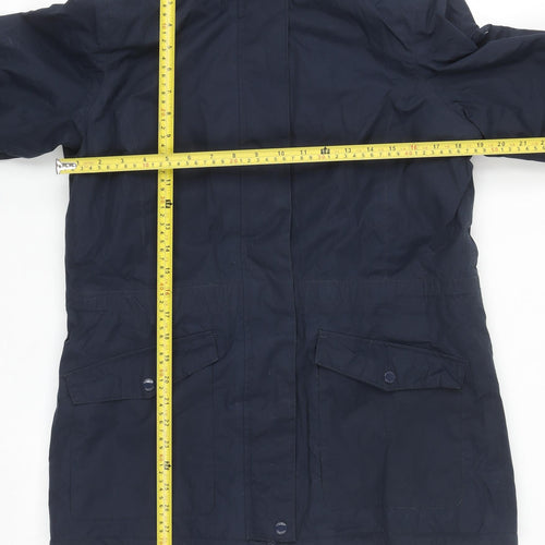 Regatta Womens Blue Waterproof Hooded Parka Jacket UK 12