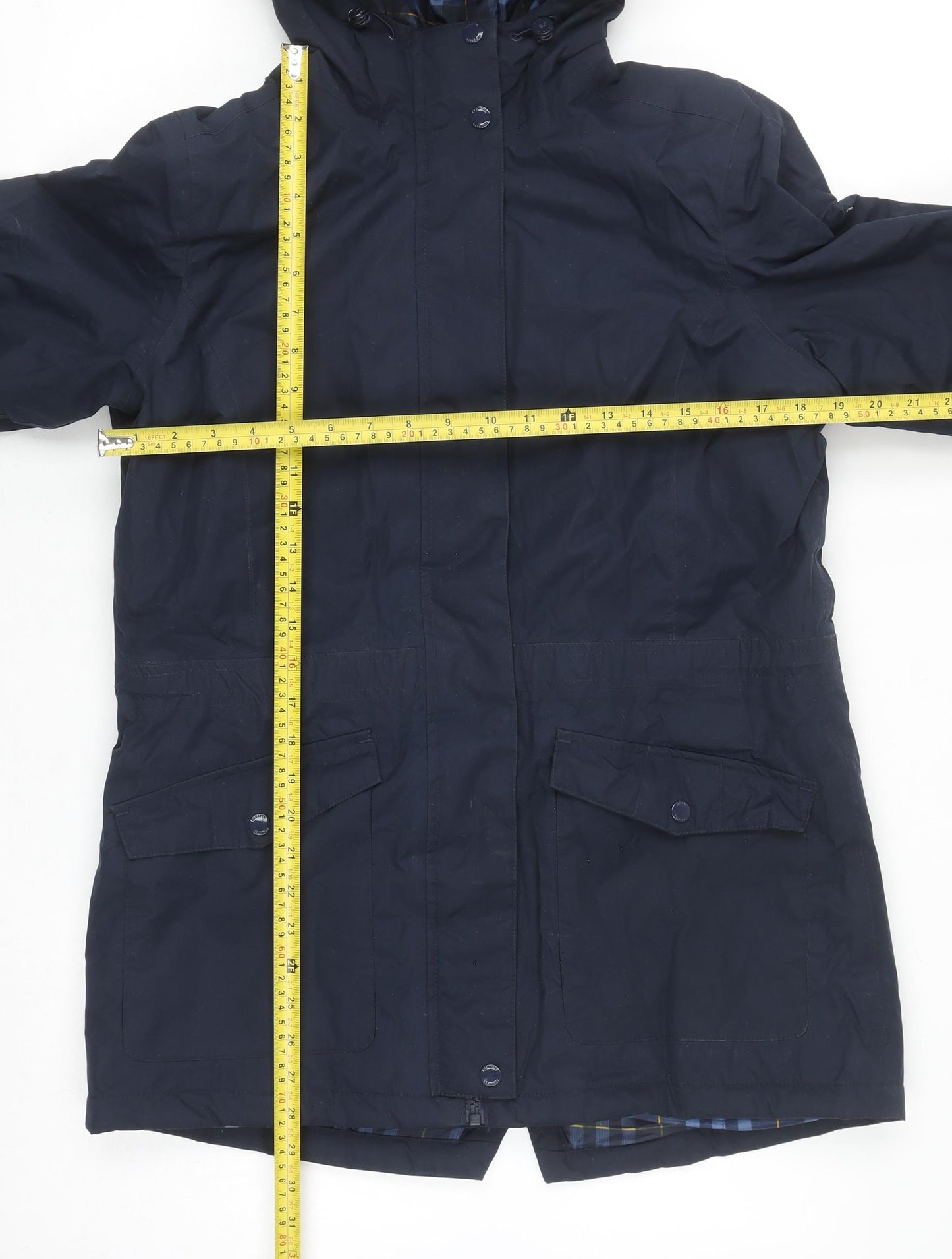 Regatta Womens Blue Waterproof Hooded Parka Jacket UK 12