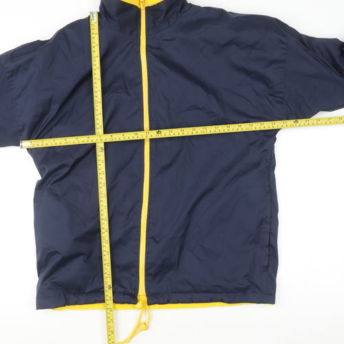 Result Mens Blue Full Zip Fleece Lined Windproof Sweatshirt Size S