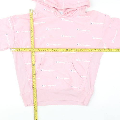 Champion Womens Pink Reverse Weave Pullover Hoodie Small