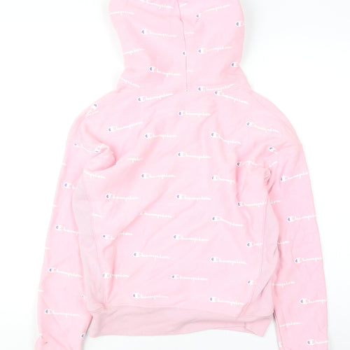 Champion Womens Pink Reverse Weave Pullover Hoodie Small