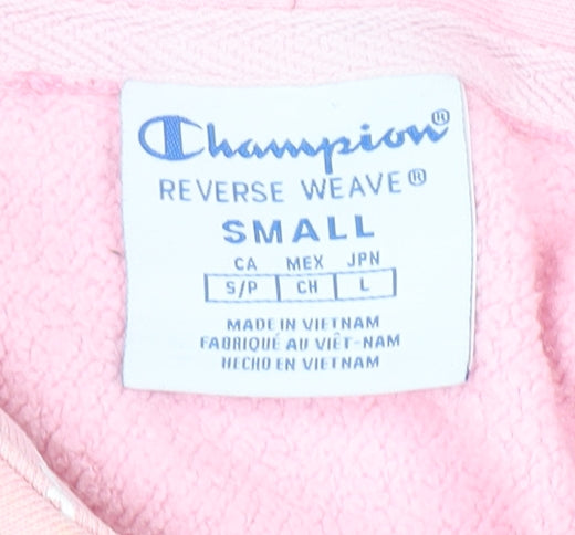 Champion Womens Pink Reverse Weave Pullover Hoodie Small