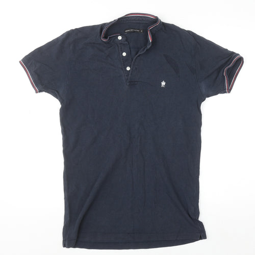 French Connection Men’s Blue Cotton Polo Shirt Medium