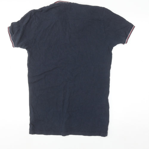 French Connection Men’s Blue Cotton Polo Shirt Medium