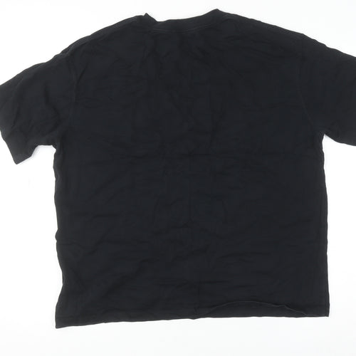 Jordan Men's Black Crew Neck Short Sleeve Cotton T-Shirt L