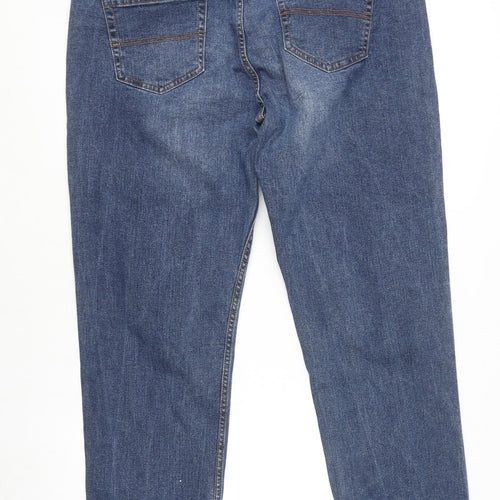 Threadbare Men's Blue Straight Denim Jeans 36W 31L Regular Fit