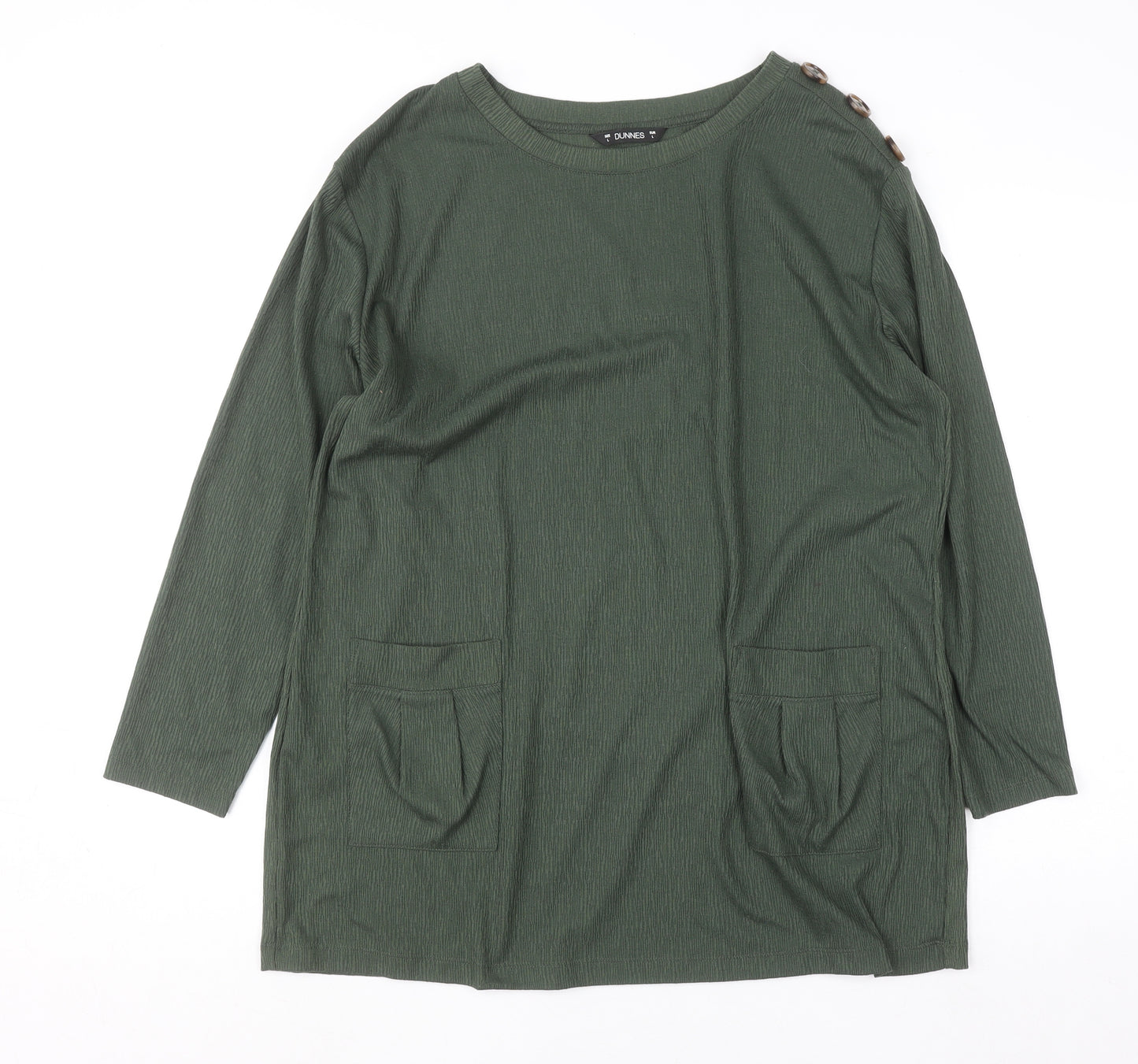 Dunnes Women’s Green Long Sleeve Tunic Top L