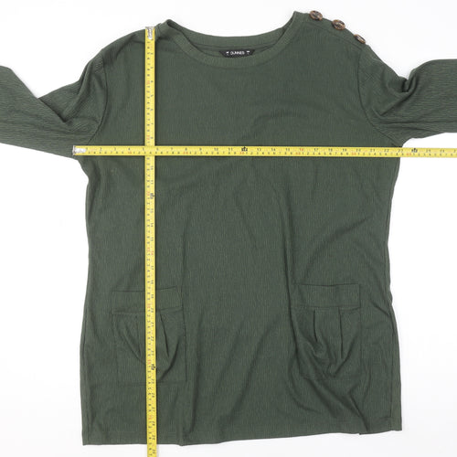 Dunnes Women’s Green Long Sleeve Tunic Top L