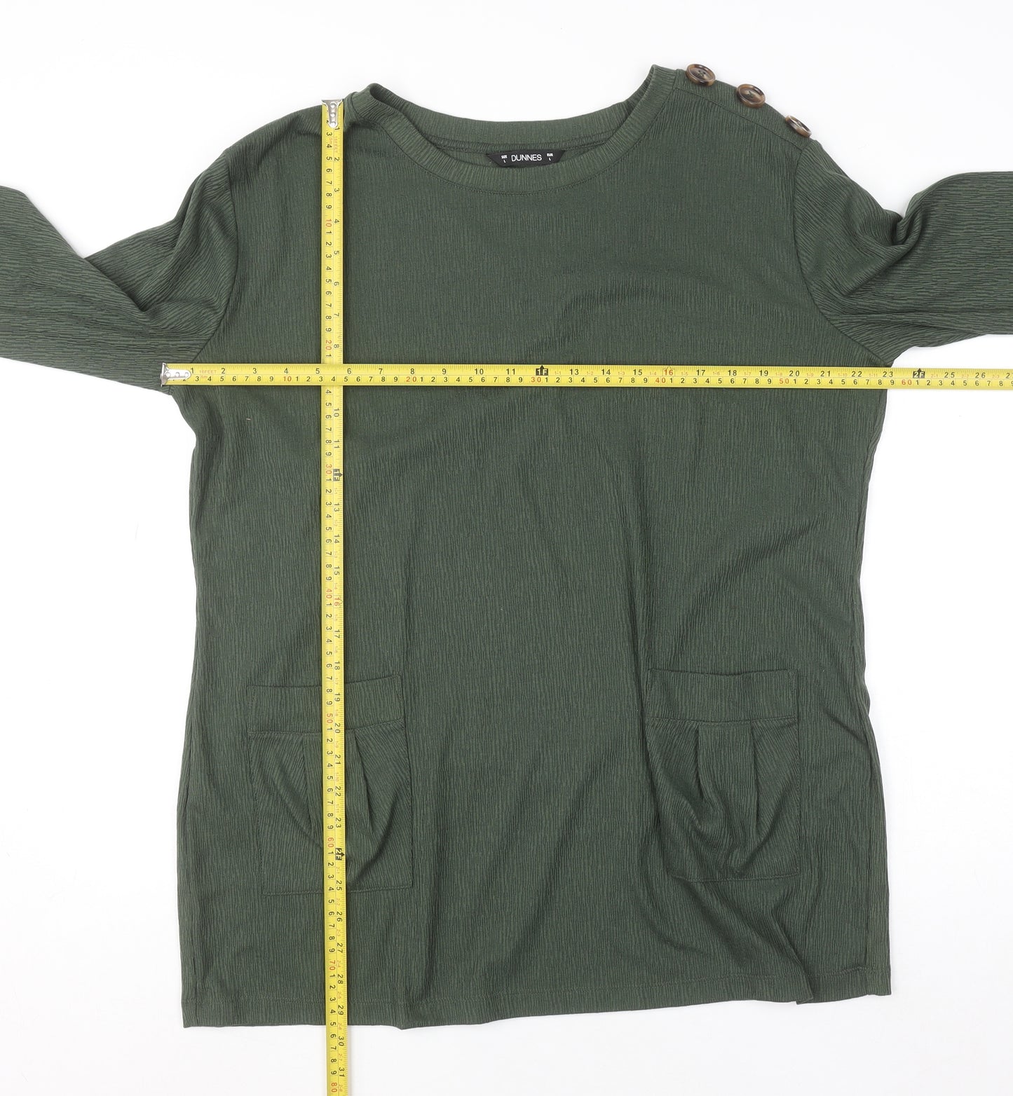 Dunnes Women’s Green Long Sleeve Tunic Top L
