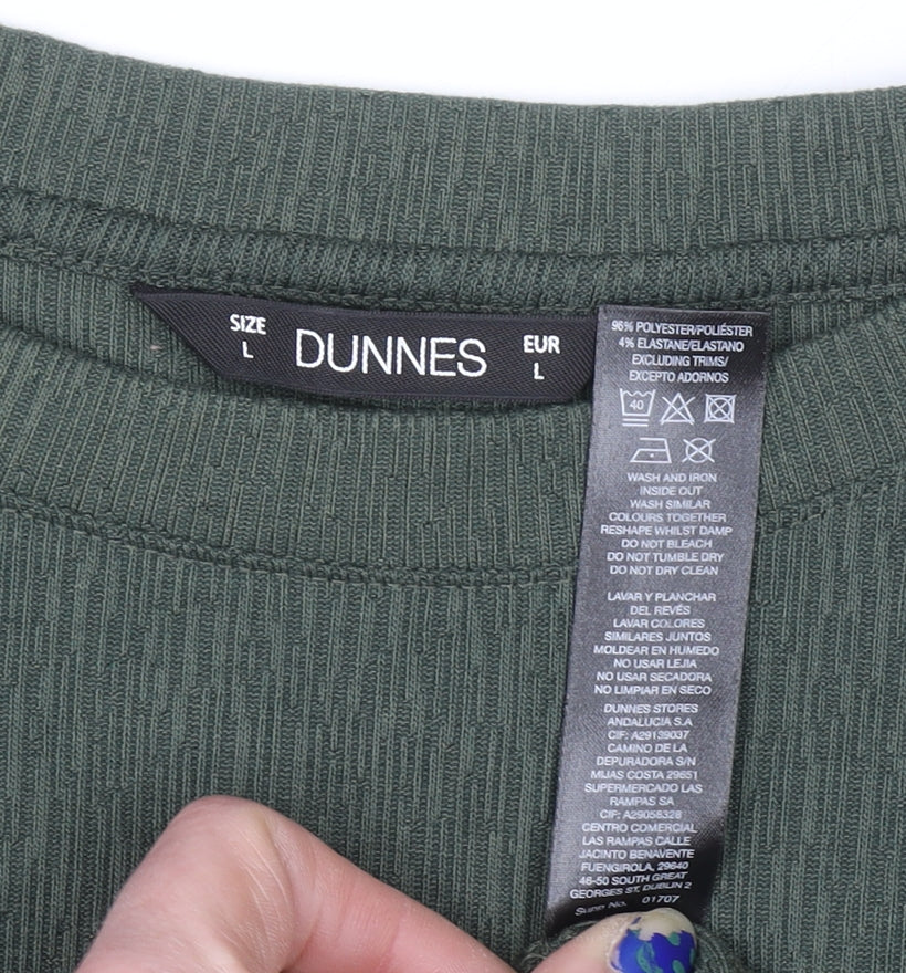 Dunnes Women’s Green Long Sleeve Tunic Top L