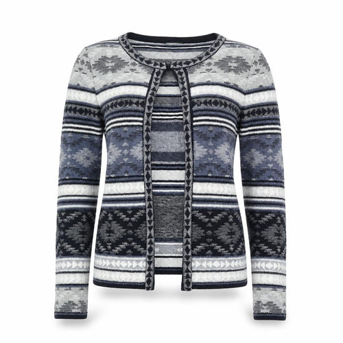 Atmosphere Women’s Multicoloured Fair Isle Knit Cardigan Size M