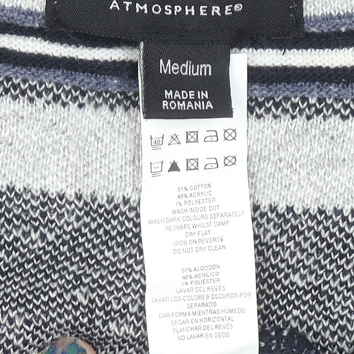 Atmosphere Women’s Multicoloured Fair Isle Knit Cardigan Size M