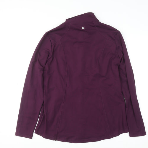 Dunnes Stores Womens Purple Size 16 Track Jacket Full Zip Lightweight Activewear