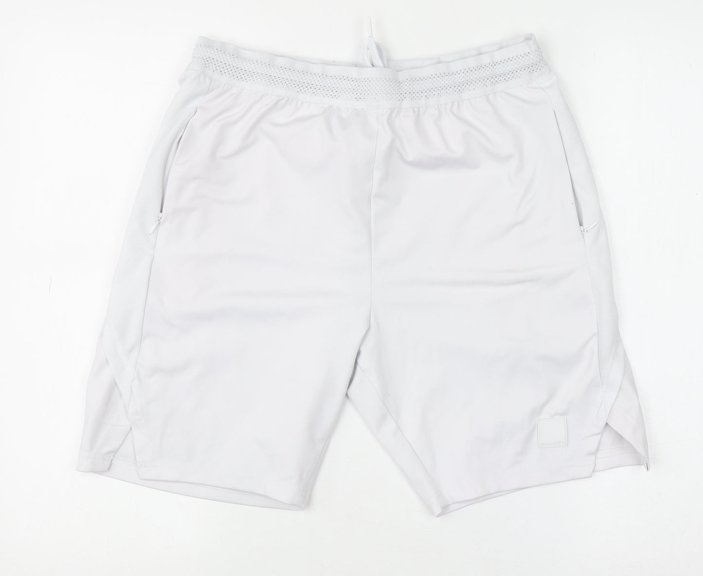 MAN Active Men’s White Regular Fit Sweat Shorts Size M