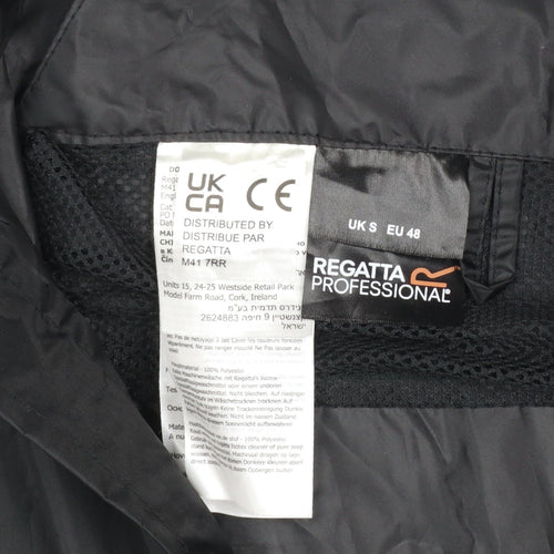 Regatta Men’s Black S Lightweight Hooded Windbreaker Jacket
