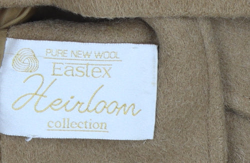 Eastex Women's Beige Wool Alpaca Overcoat Size 16 Classic Lined