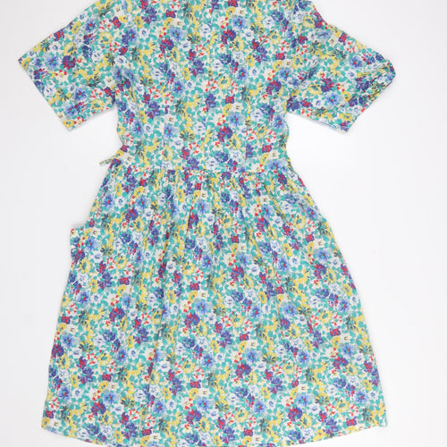 Origin Women’s Multicoloured Floral Cotton Shirt Dress Size 12