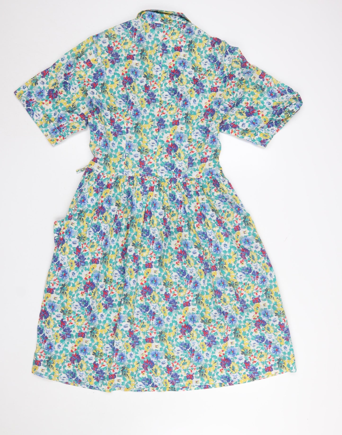 Origin Women’s Multicoloured Floral Cotton Shirt Dress Size 12