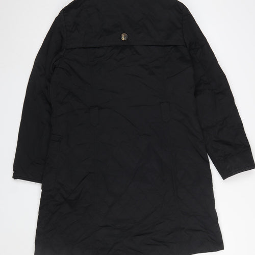 Marks and Spencer Women's Black Quilted Coat Size 16 Long