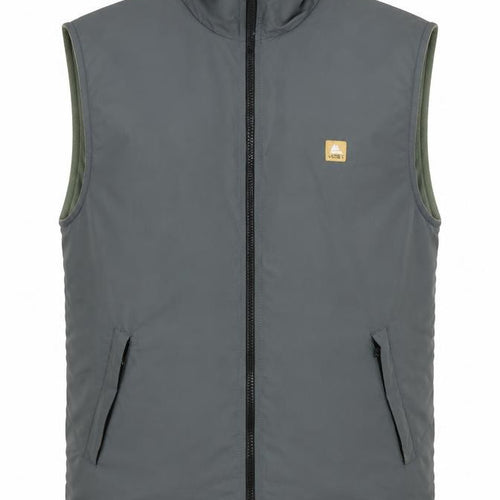 One Valley Men’s Grey Full Zip Padded Bodywarmer Waistcoat S