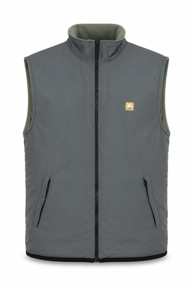One Valley Men’s Grey Full Zip Padded Bodywarmer Waistcoat S