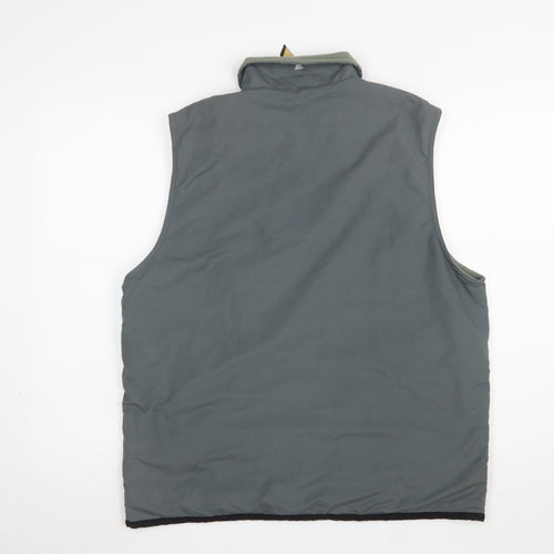 One Valley Men’s Grey Full Zip Padded Bodywarmer Waistcoat S
