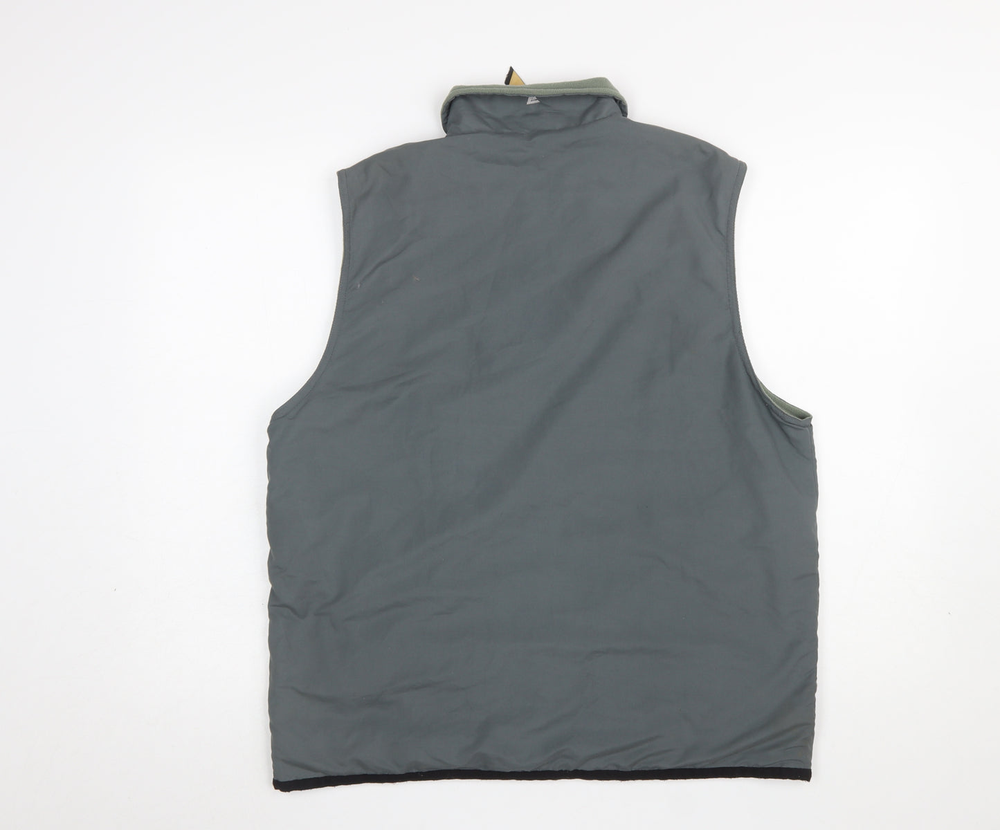One Valley Men’s Grey Full Zip Padded Bodywarmer Waistcoat S