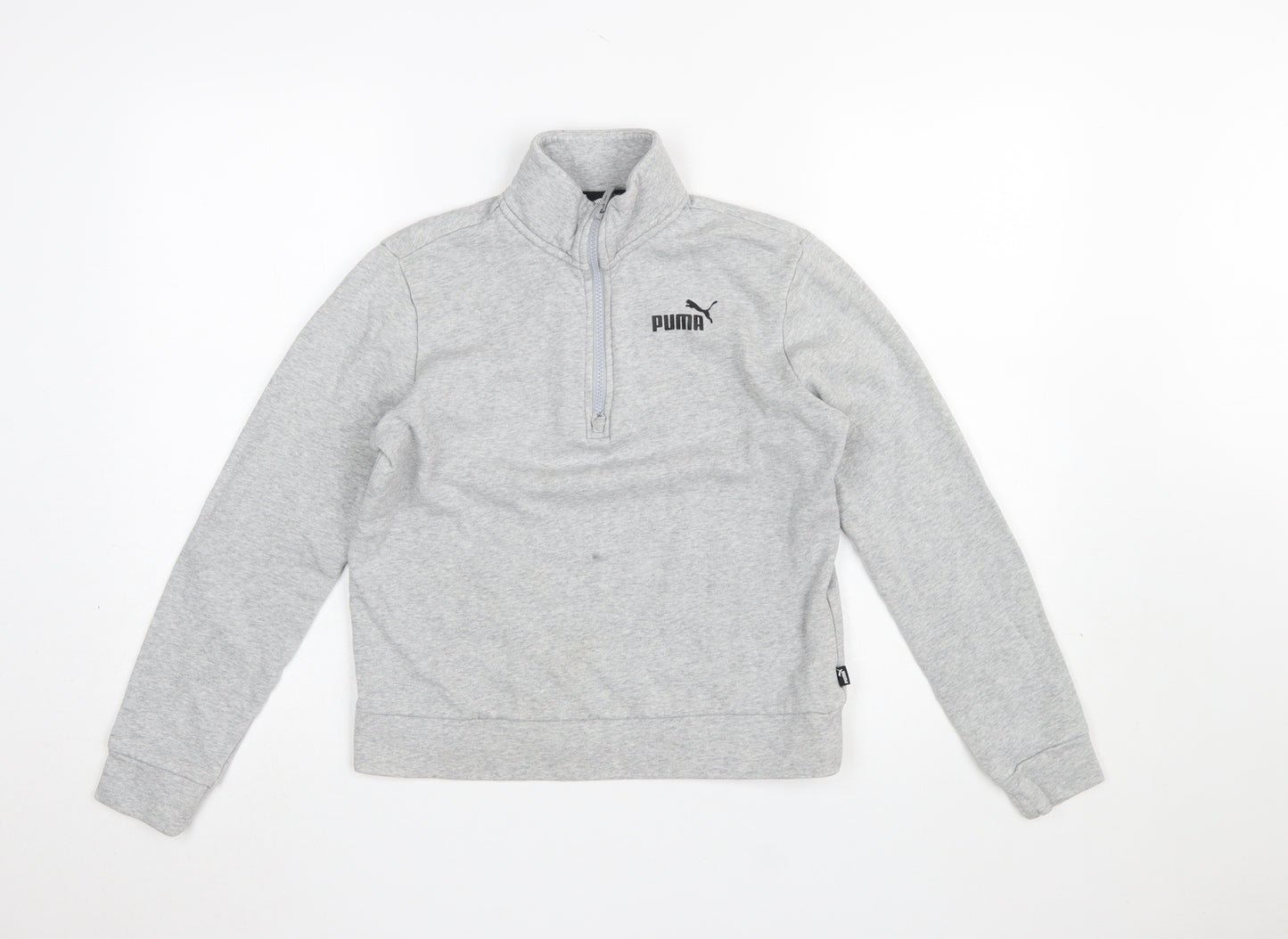 Puma Women's Grey 1/2 Zip Pullover Sweatshirt XS