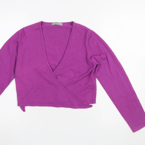 Marks and Spencer Women’s Purple Wrap Knit Jumper Size 12