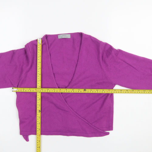 Marks and Spencer Women’s Purple Wrap Knit Jumper Size 12