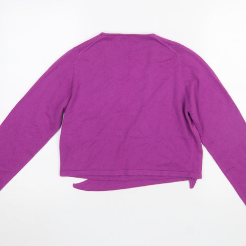 Marks and Spencer Women’s Purple Wrap Knit Jumper Size 12