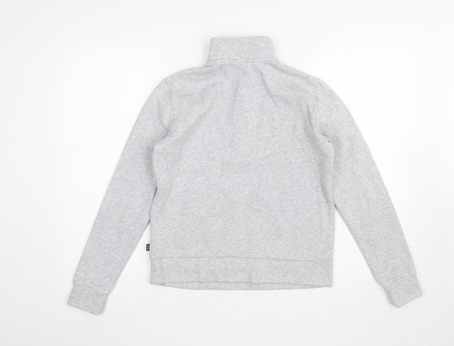 Puma Womens Grey 1/2 Zip Sweatshirt XS Classic Athletic Style