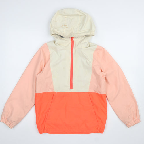 Mountain Warehouse Girls Multicoloured 11-12 Years Anorak Hooded Water Resistant Jacket