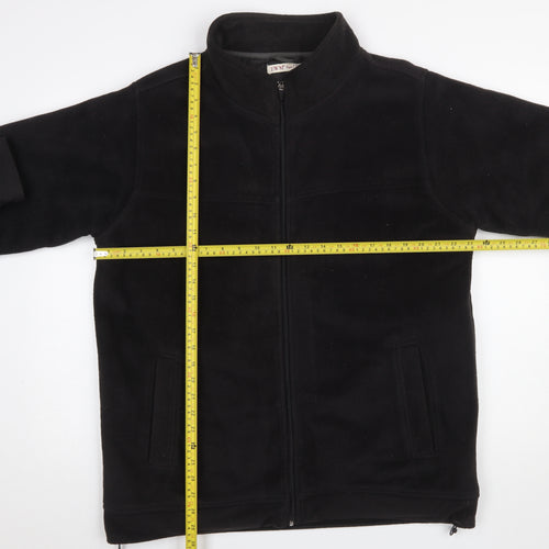 EWM Men’s Black Fleece Zip Jacket M Regular Fit Outdoor Warm