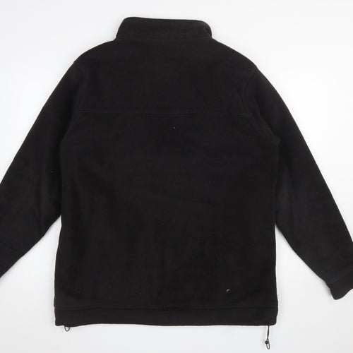 EWM Men’s Black Fleece Zip Jacket M Regular Fit Outdoor Warm