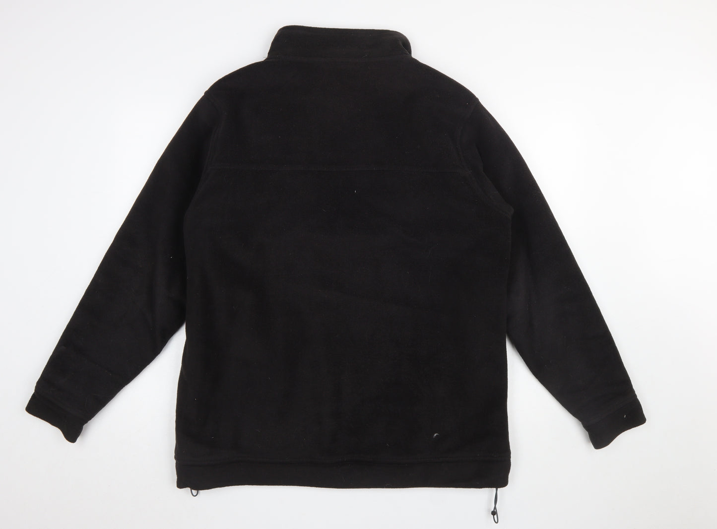 EWM Men’s Black Fleece Zip Jacket M Regular Fit Outdoor Warm