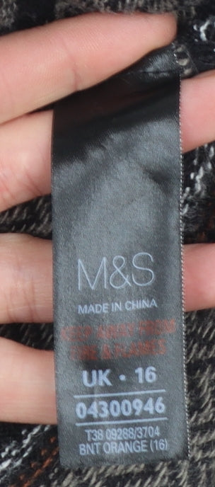 Marks and Spencer Women’s Multicoloured Knit Shift Dress Size 16